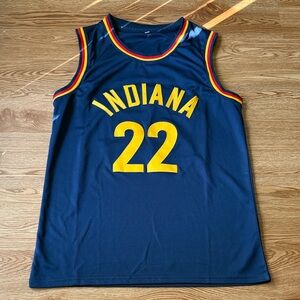 Navy Blue Jersey with Yellow Accents